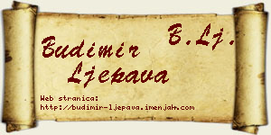 Budimir Ljepava vizit kartica